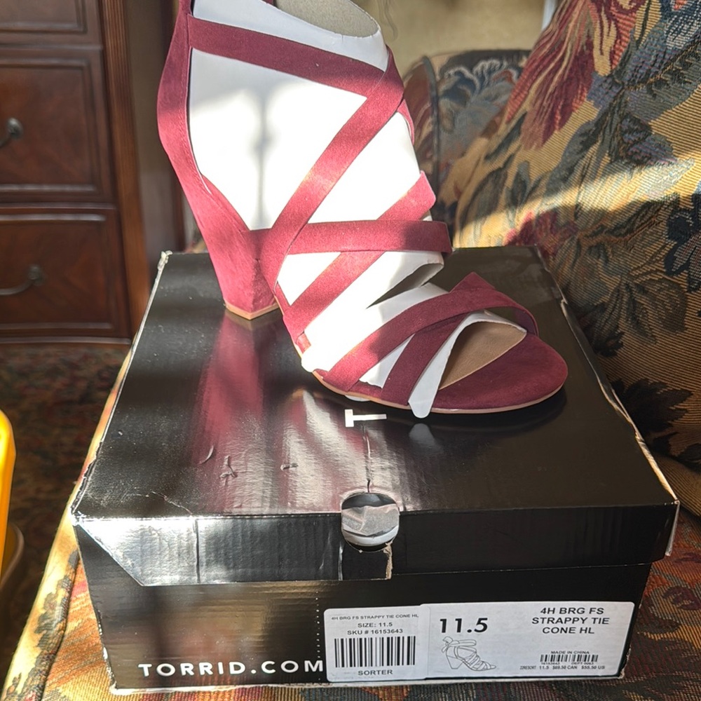 Torrid Red and White Heels Elegant Design